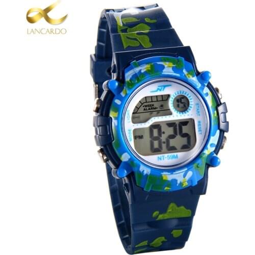 2021 Luxury Brand Lancardo LED Digital Watch Men Waterproof Sports Military Watches Shock Children Analog Digital-watch Relogio