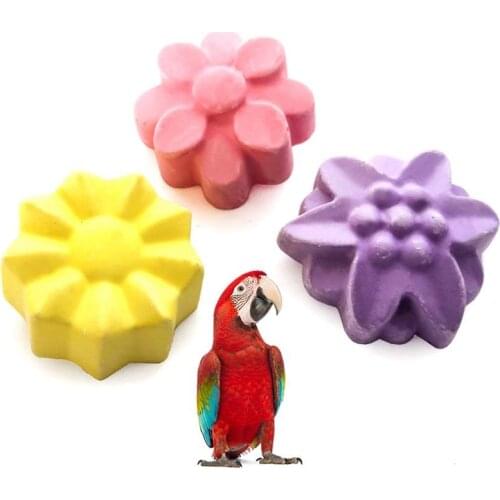 3PCS Molar Stone Cute Design Hamster Molar Stone Small Pet Chew Toy Teeth Grinding Block Calcium Stone For Chinchillas