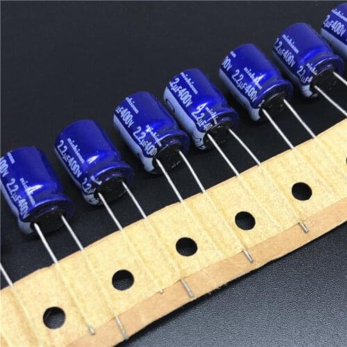 50pcs 2.2uF 400V NICHICON VX 10x12.5mm 400V2.2uF Aluminum Electrolytic Capacitor