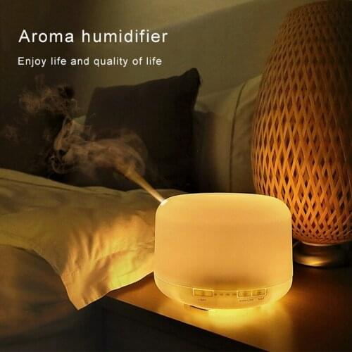 500ML Air Humidifier Aroma Essential Oil Diffuser Home Car USB Fogger Mist Maker with LED Night Lamp No Remote Control