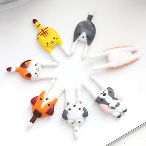 7Pcs Cute Mini Animal Cartoon Food Picks Children Snack Cake Dessert Food Fruit Forks Lunch Accessories Party Decor