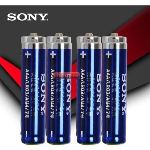 8pcs Sony 100% Original LR03 1.5V AAA Battery Alkaline Batteries No Mercury Dry Battery For Electric Toy Flashlight Clock Mouse