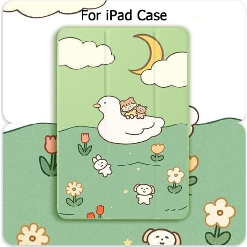 For ipad 7th 8th Generation case Cute Anime For ipad Pro 11 Case 2020 Soft Silicone For Air 2 Air 4 Mini 1 2 3 4 5 ipad 6th 5th
