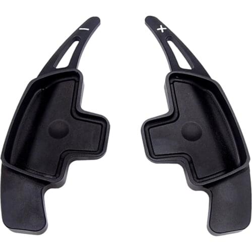 Black Aluminum Alloy Steering Wheel Paddle Shifter Extensions for A Class