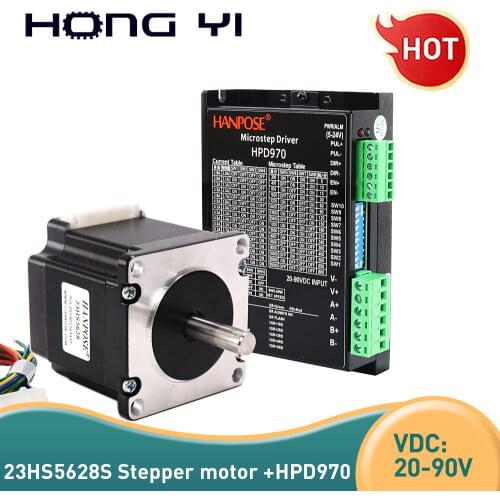 4-lead 2.8A 126N.cm Nema23 Stepper Motor driver 23HS5628S -HPD970 57 motor CE CNC Laser and 3D printer motor