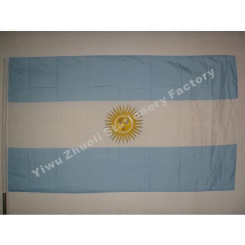 Argentine Flag 150X90cm (3x5FT) 115g 100D Polyester Double Stitched High Quality Free Shipping