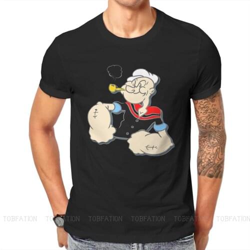 Muscle Popeye the Sailor Man Manga T Shirt Classic Punk Plus size O-Neck TShirt Top sell Harajuku Mens Streetwear