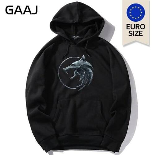 Geralt Yennefer Cosplay Hoodie Men Euro US Size Fleece Hoody Streetwear Mens Sweatshirt Winter Winter Fleece Wolf Hoodies