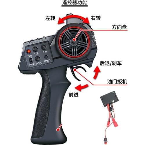 Jimny Suzuki 1/16 RC car spare parts Upgrade Modified receiver 2.4G remote controller with 3 channels