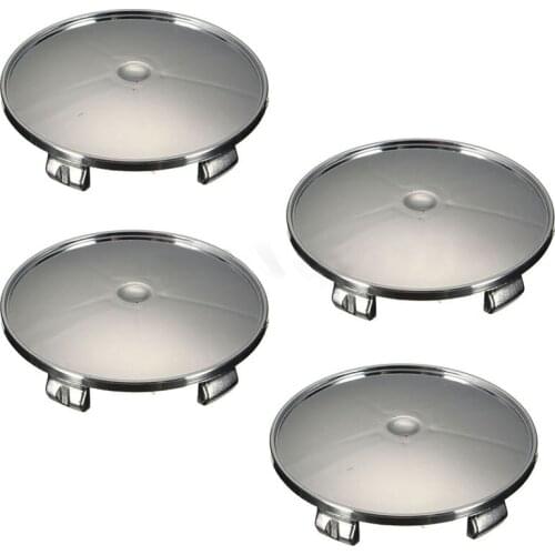 JX-LCLYL 4pcs Chrome Car Wheel Rim Center Hub Cap Emblem For Audi Honda VW BMW