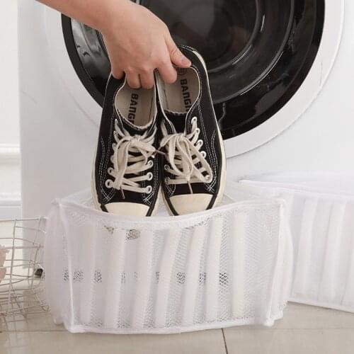 Wash Bag Padded Net Laundry Shoes Protector Polyester Washing Shoes Machine Friendly Laundry Bag Drying Bag
