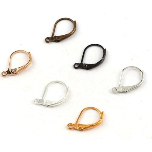 10x15mm Metal Earrings Clip Earnuts Ear Pad Plugging Back Stopper Setting DIY Earring back Earstud Findings