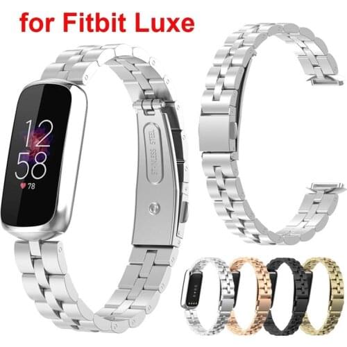 Metal Strap For Fitbit Luxe Watch Band For Fitbit Luxe Stainless Steel Bracelet Loop Smart Watch Accessories Adjustable Belt
