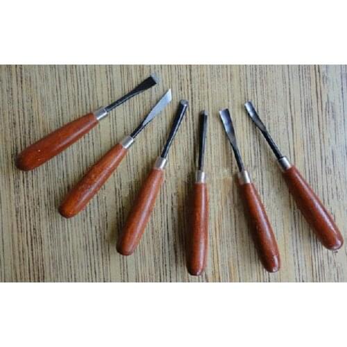 Free shipping High quality 6 Pcs wood Carving Chisel Tool set, carpenter tools, graving knife