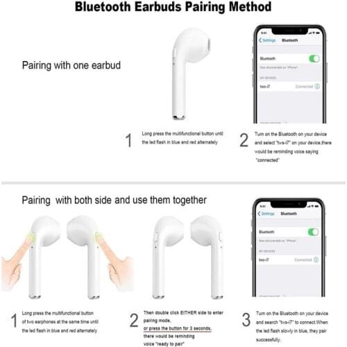 2017 newset fashion HBQ i7S TWS true Wireless Bluetooth Earphone with charging base