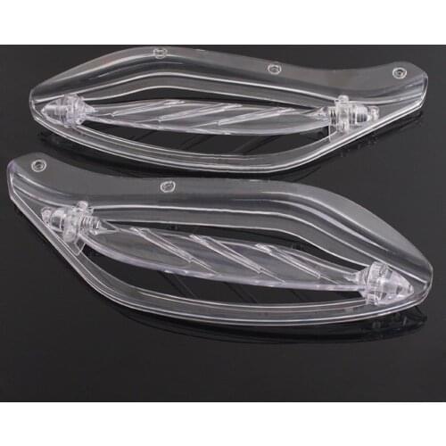 Clear Adjusted Side Wings Air Deflectors Fairing For Harley FLHT Electra Glide FLHX Touring 96-13