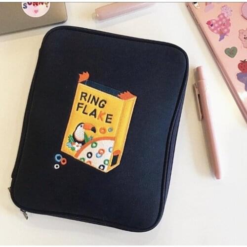 Tablet Bag Handbag Cute Ins Style iPad Sleeve Pouch Bag 11inch 13inch Embroidery Storage Bag Fashion Girl Bag Cartoon Pattern