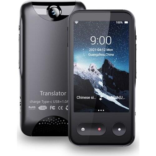 T7 4G Sim Card Smart Electronic Language Translator Device Support 138 Languages Interpreter WiFi Transmitter Translator