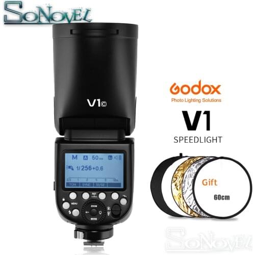Godox V1 Camera Flash V1C V1N V1S V1F V1O TTL 1/8000s HSS lithium battery Speedlite Flash for Canon Nikon Sony Fuji Olympus