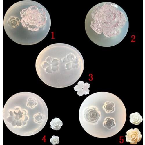 Mirror DIY crystal drop mold daisy flower hand pendant hair hair decoration