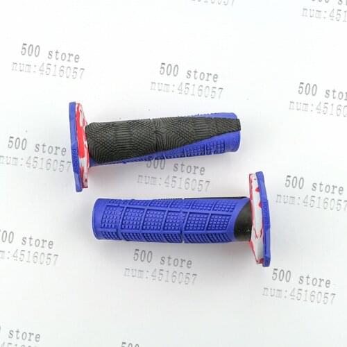 22mm blue Universal Motorcycle Grip off-road Pit Dirt Bike vehicle modified handle the plastic soft hand grip