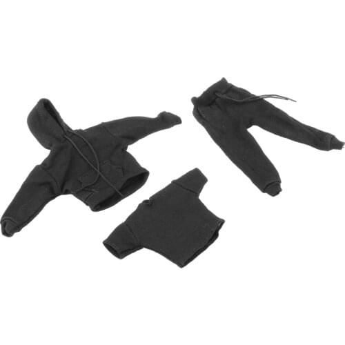 3pcs/Set 1:6 Male Sweatshirt Pants Outfit for BBI 12inch Action Figure