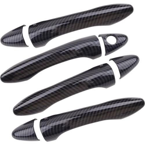8Pcs/Set Car ABS Carbon Fiber Style Side Door Handle Cover Trim Fit For Kia Optima K5 2011 2012 2013 2014 2015