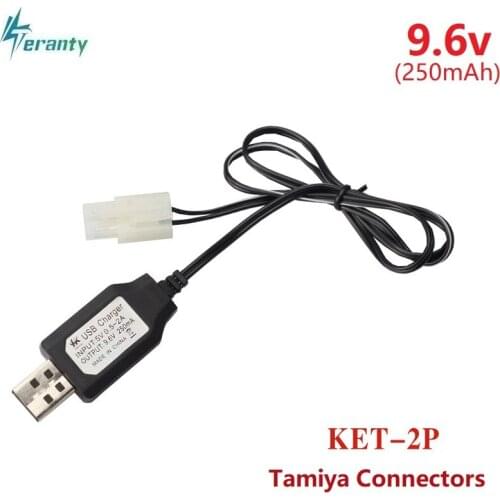 9.6V 250mAh Tamiya Connectors USB Battery Charger Units For NiCd NiMH battery pack charger For RC toy car tank boat 9.6v Charger