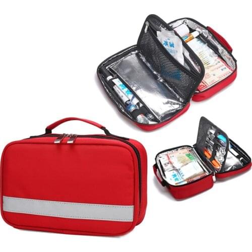 Home First Aid Kit for Car Survival Medicine Refrigerator Long-term Refrigeration Up 10Hour Package Insulin Small Insulation Bag