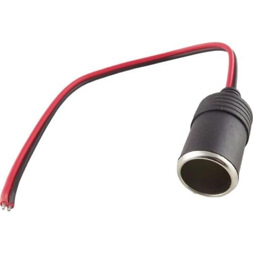 Car Charger Power Female Jack Socket Cigarette Lighter Adapter Connector DIY Cable 30cm 12V 5A