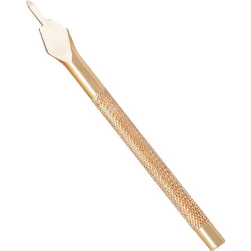 Golden Color Leather Craft Hole Puncher leather craft Tools Diamond Point Black Pricking Iron Leather Chisel Stitching Toosl 4mm