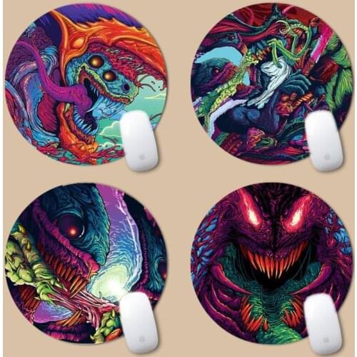 Hyper Beast Ghost CS Laptop Gaming Mice Mousepad Round Non-slip Cushion