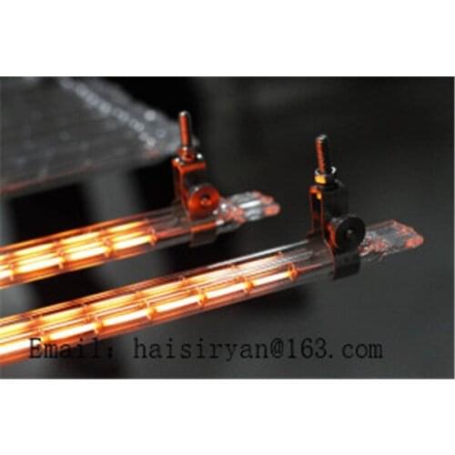 1500-Watt glod coated quartz glass tube infrared heating lamp for shoes machine dryer