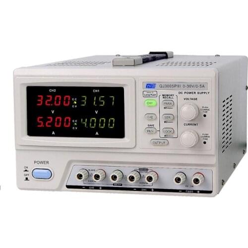 4-Digits Lab DC Switching DUAL Power Supply adjustable 30V 5A 0.001A 0.01V laboratory Bench Power Supplies QJ3005PIII