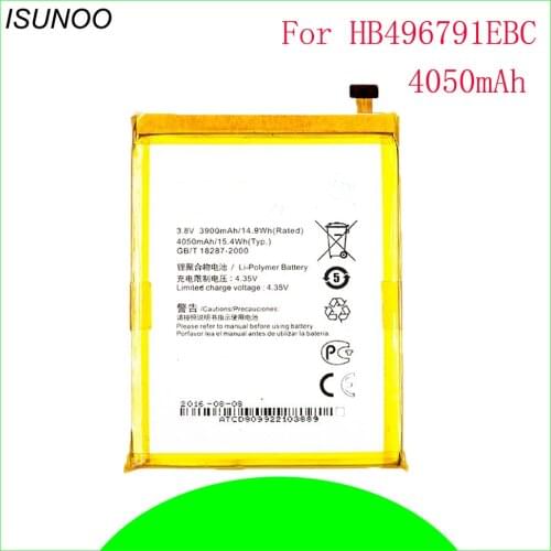 ISUNOO 4050mAh HB496791EBC Replacement Battery for Huawei Ascend Mate MT1-U06 Mobile Phone Batterie Batterij