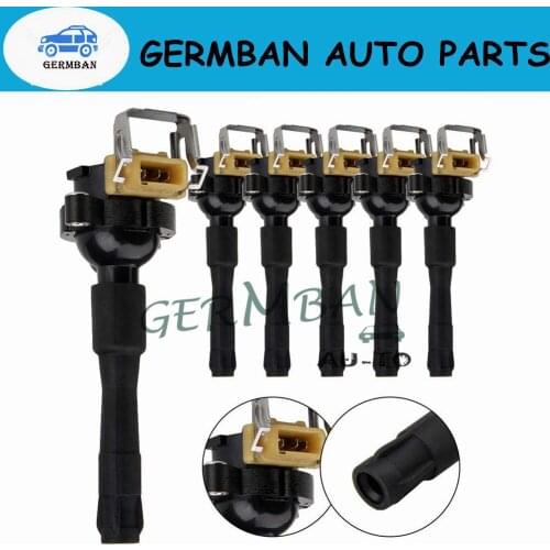 6X 12131748018 C1239 UF-354 Ignition Coil For BMW E46 E39 X5 Z8 E36 325 330 328 525i 540i M3 12139067830, 610-58466