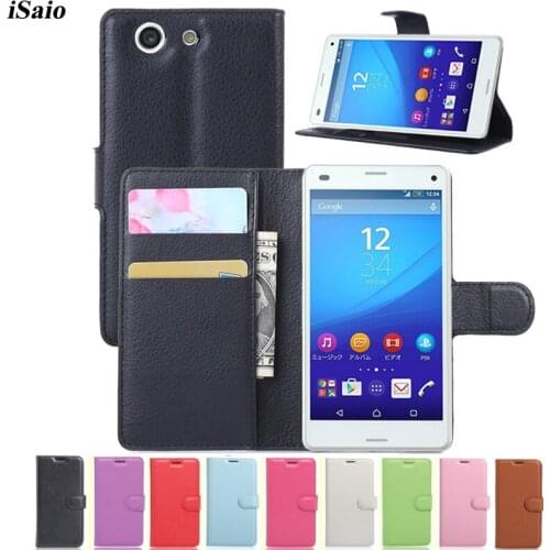 For Sony Xperia Z4 Compact Case Z4 Mini Flip Leather Wallet Cover for Sony Xperia Z4 Phone Case Stand TPU Funda with Card Holder