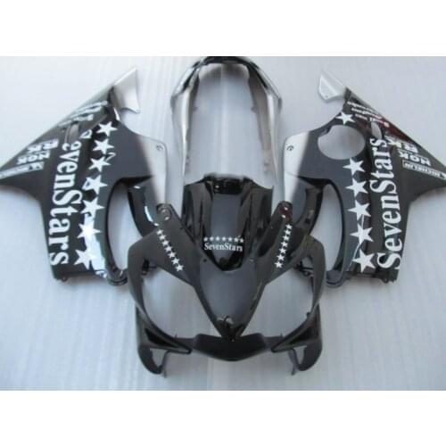 Seven Stars Fairing kit for CBR600 F4I 04 05 06 07 CBR600F4I 2004 2007 F4I CBR600 white black ABS Fairings set HF50