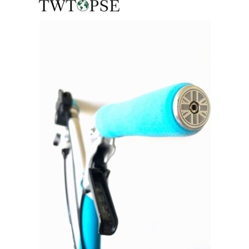 TWTOPSE British Flag Alloy Handlebar Grip Ends For Brompton Folding Bike AL7075 Cycling Bicycle Handle Bar Ends Part For 3SIXTY