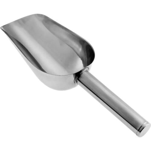 Pet Feeding Shovel Cat Food Scoop Dog Food Scoop Large Capacity Thickening Spoon Steel Shovel Pet Feeder Dog Food Container