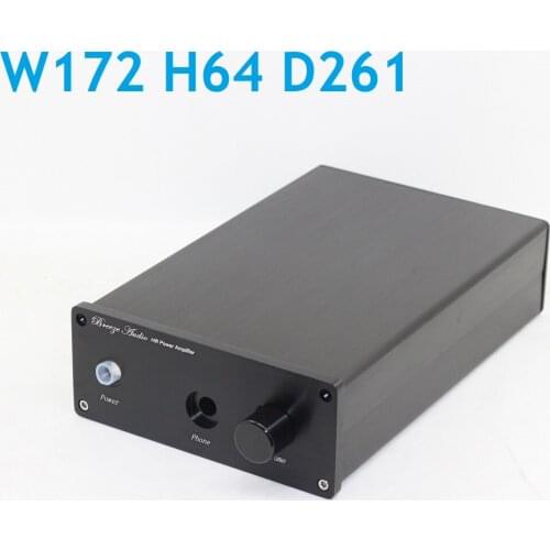 DIY Aluminum Headphone Case Power Ampllifier Box Enclosure W172 H64 D261 Amp Case Quality OEM Chassis 1707E