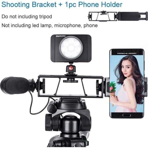 Ightpro Photo Shooting Phone Selfie Camera Tripod Bracket with Phone Clip Holder for iphone Facebook Youtube
