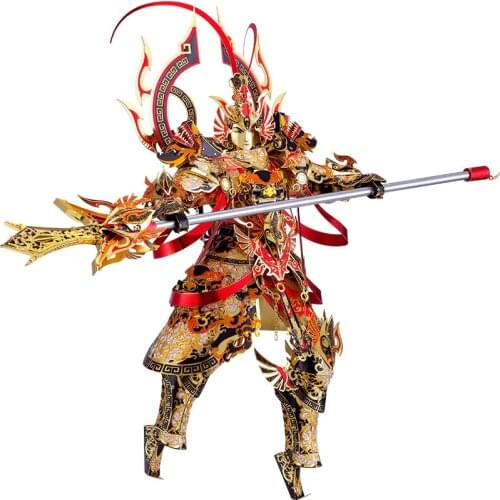 Piececool 3D Metal Puzzle ER-LANG GOD model kits DIY Laser cuts Assemble Jigsaw Toy Desktop decoration GIFT For Adult