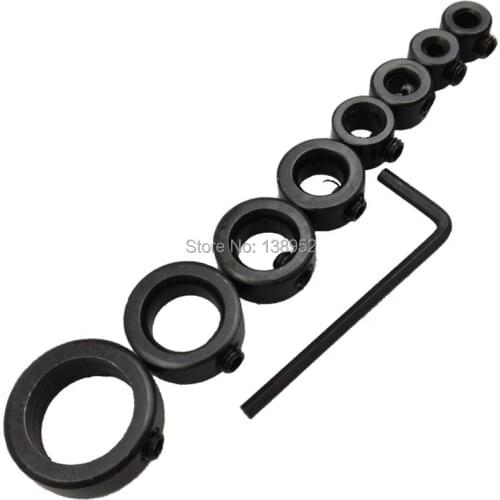 8 In 1 Drill Bit Sets Woodworking Drill Bit Limited Ring Collar 3mm 4mm 5mm 6mm 8mm 10mm 12mm 16mm