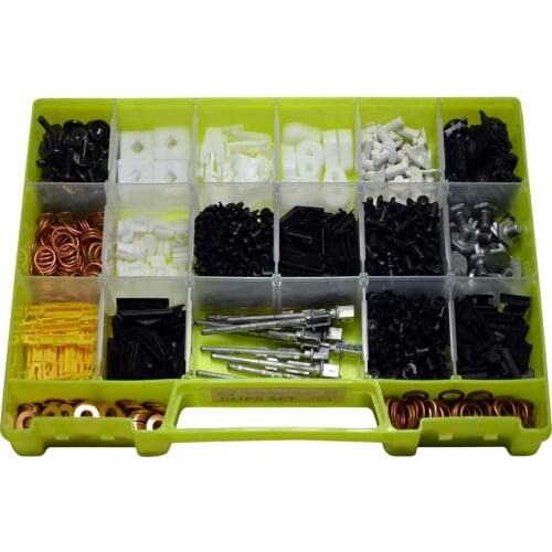 Clip Set 995 Piece Peugeot Bag 5 + Car fastener for-Push Pin-Trim Rivet