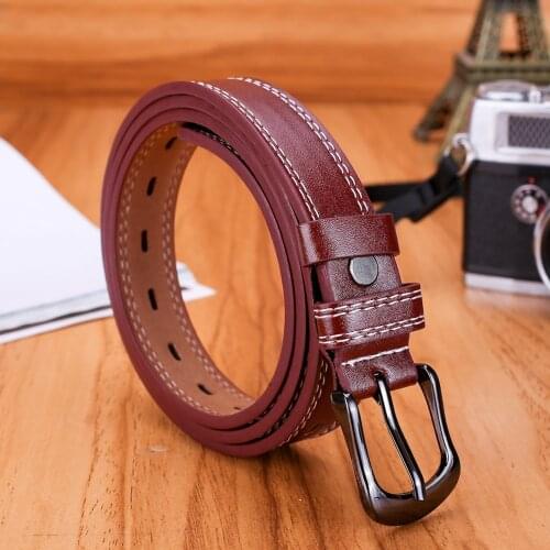 2021 new hot top selling Waist Belt Fashion Women Lady Girls Skinny Waist Belt Thin Leather Buckle Narrow Waistband Support#P30