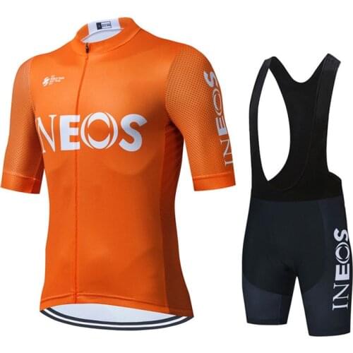 New Summer Ineos 2022 Team Cycling Jersey Maillot Bicycle Cycling Clothing Bike Clothes Men Mountain Sports Uniforms Suit Set