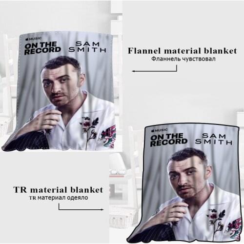 New Arrival Sam Smith Blankets 3D Printing Soft Blanket Throw On Home/Sofa/Bedding Portable Adult Travel Cover Blanket