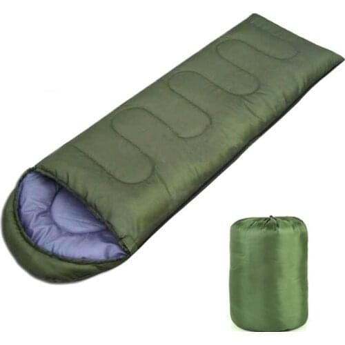 New Sleeping Bags Sacos De Dormir Para Acampar Outdoor Camping Supplies Hiking Envelope Cotton Sleeping Bag Army