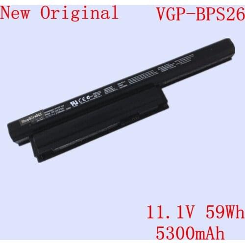 New Original Laptop Li-ion replacement VGP-BPS26 Battery for SONY VPCCA26EC VPCEG-212T SVE14AE13T series WY7CG 59Wh 5300mAh